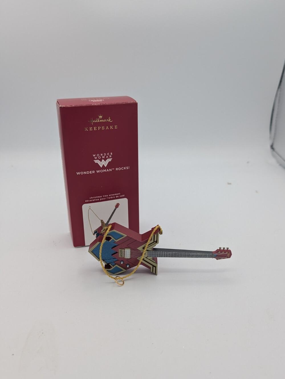 Hallmark Keepsake Ornament 2020 Wonder Woman Rocks! Guitar Magic Music Sound MIB